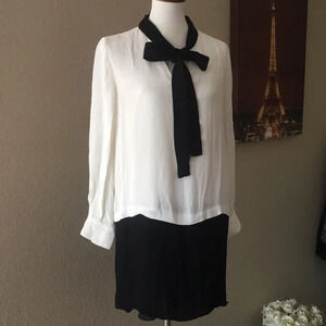 Kate Spade New York Viscose Dress Black & white